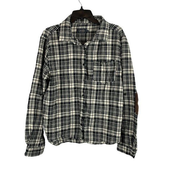 Cavalini Black Ivory Plaid Long Sleeve 